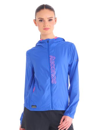 Campera Saucony Peregrine TR Packaway Mujer Running Azul