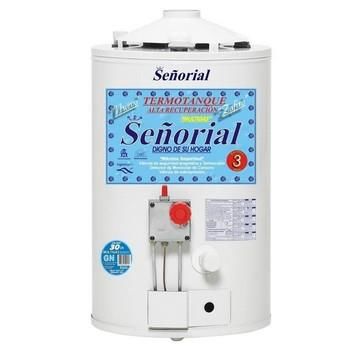 TERMOTANQUE SEÑORIAL 30 LTS ALTA RECUPERACION GAS NATURAL