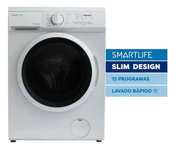 Lavarropas Smartlife Sl-wmu061000w Frontal 6kg 1000rpm - Vista 3