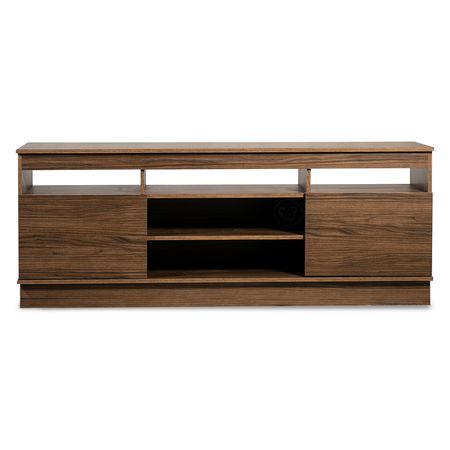 Mesa Rack para TV + 2 Puertas Maximo Milan Nogal