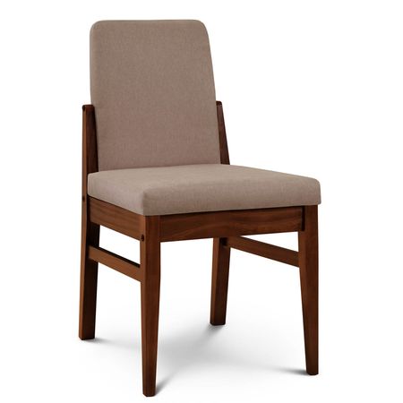 Silla de Comedor Baku Tapizado Sunny Mustang lustre Caoba Espacity'