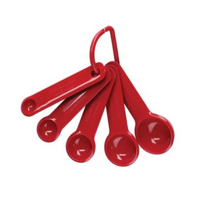 Set Cucharas Medidoras KitchenAid 5 Pzs Rojo