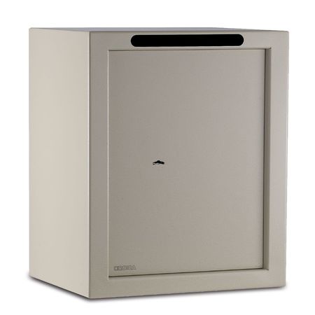 Caja Fuerte Para Mueble Con Ranura Llave 2 Estantes Roica Beige