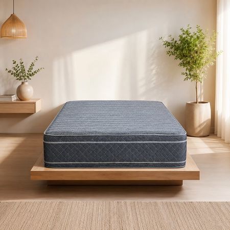Colchon + Sommier Espuma 1 1/2 Plaza Ayfa Diamante Dual Euro 100x200x30 130kg