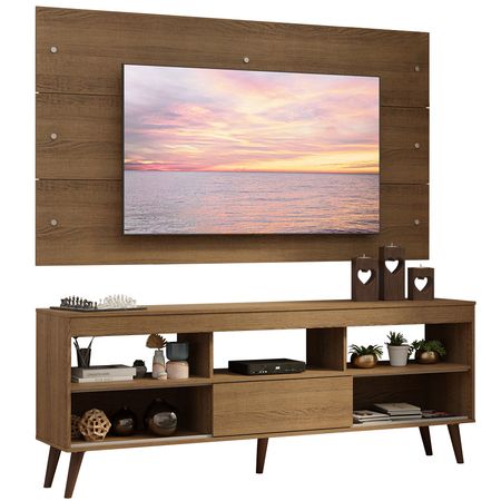 Rack Con Panel Para Tv Madesa Detroit Hasta 65 Pulgadas