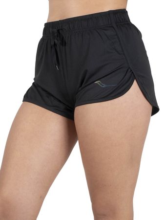 Short Saucony Triumph Mujer Running Negro