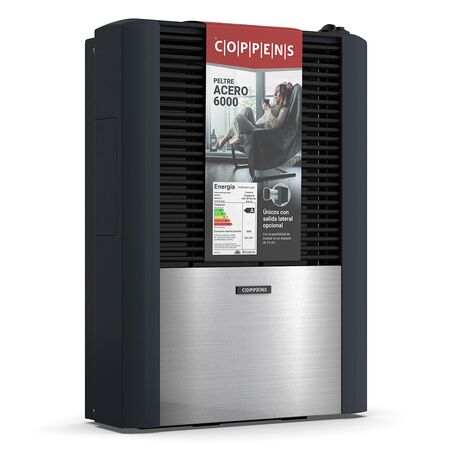 Calefactor Tiro Balanceado Coppens Peltre Acero 6000C Izquierdo M-Gas