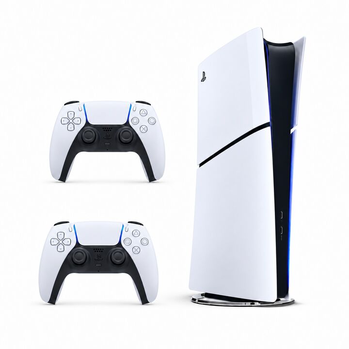 Sony PlayStation 5 Digital Edition 825GB Slim + 2 Joysticks DualSense Originales - Vista 2