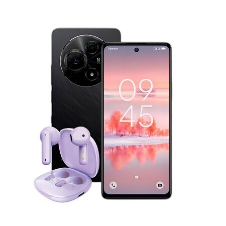 Combo TCL 60 Pro NXT Paper 5G 8+512GB Dark Black + TWS Dekkin Flat Purple