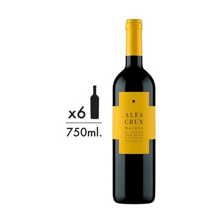 Vino Tinto Alfa Crux Malbec Caja x 6