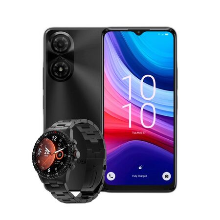 Combo Alcatel A31 Pro 3+64GB Gris + Smartwatch Dekkin 1.43" AMOLED IP67