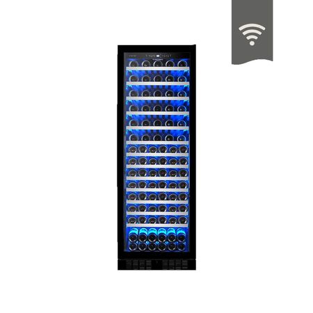 Cava Winefroz Wi Fi Luxury Edition Acero Negro 138 Botellas