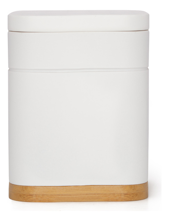 Porta Algodon Cotonero Organizador Alaska Polyresin Blanco