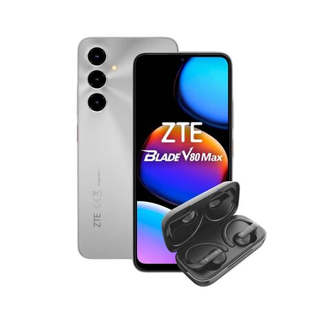 Combo ZTE V80 Max 4+256GB Silver + Auriculares Hune TWS Haba