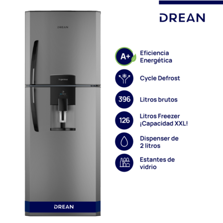 HELADERA DREAN CICLICA HDR400F41E A SILVER 396LT