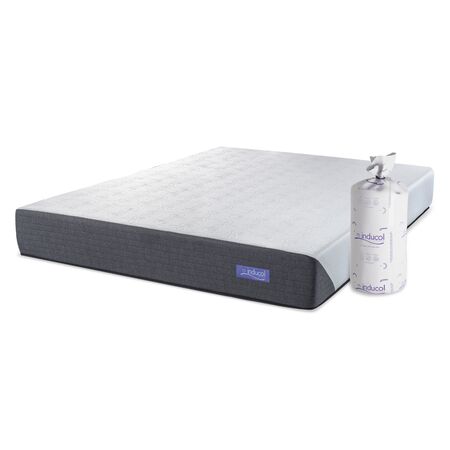 Colchon Inducol Limay 2 Plazas y Media 140x190cm Espuma de Alta Densidad Enrollado