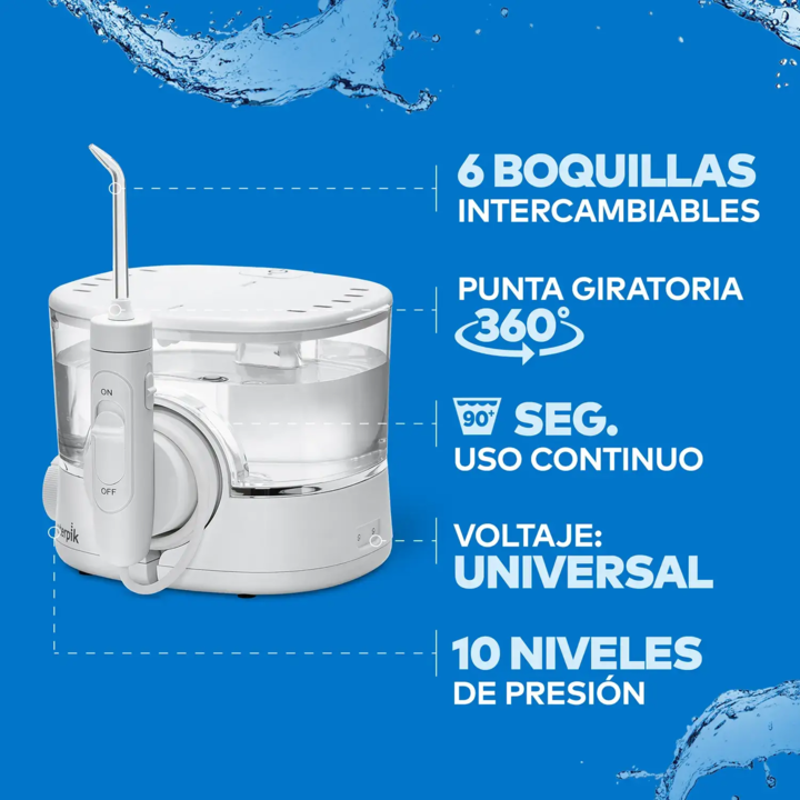 Irrigador Bucal WATERPIK WF-11 ION Inalámbrico Blanco - Vista 4