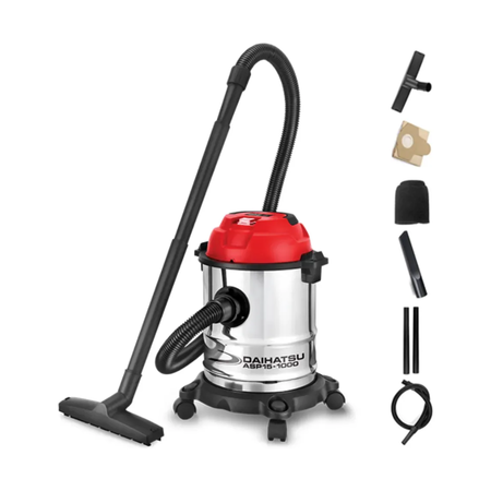 Aspiradora Industrial de Polvo y Liquidos Daihatsu 15L 1000W - Modelo ASP15-1000