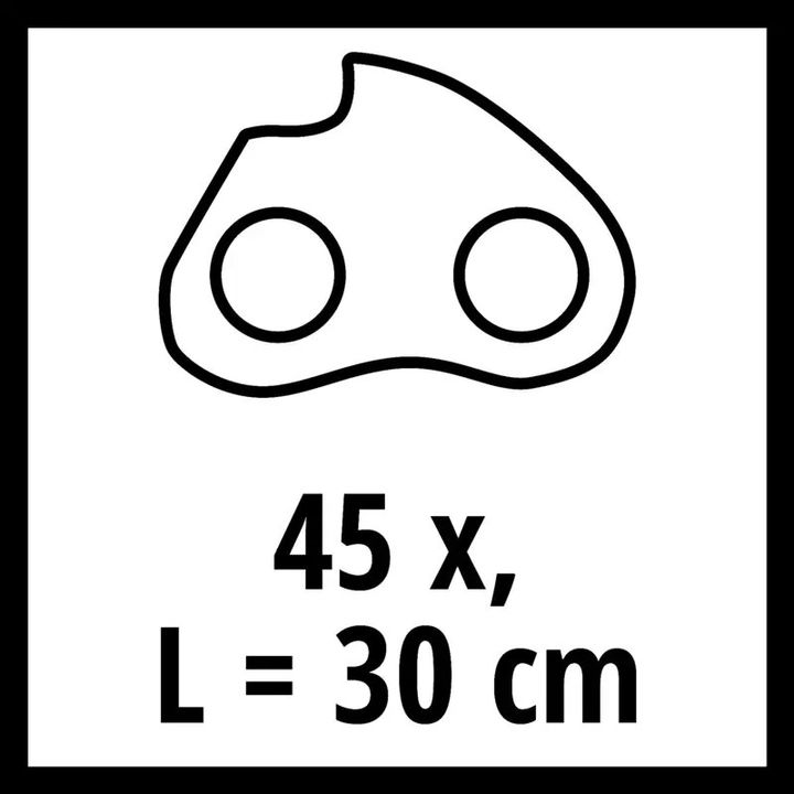 Einhell Cadena para motosierra de 30 cm, 3/8", 45 DL, 1,1 mm - Vista 2