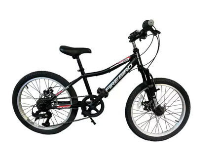 Bicicleta Fire Bird Storm - Rodado 20"- Negro - Frenos a disco - 7Vel.-Cuadro de acero.