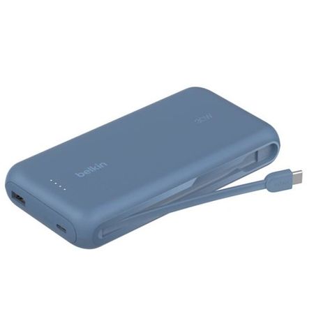 Power Bank Belkin with 30WPD + Integrated USB-C Cable 20K Azul