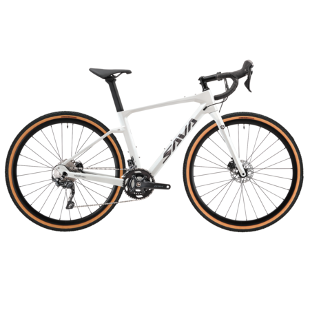 Bicicleta Gravel SAVA R28 Carbono HULK 4.0 Blanco T47 1011532