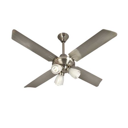 Ventilador de Techo Severbon VTA 420 Acero Inoxidable con Luz