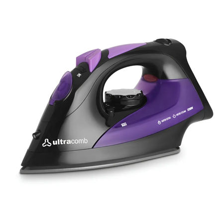 Plancha Ultracomb PL-4180 A Vapor 2250W Suela Cerámica