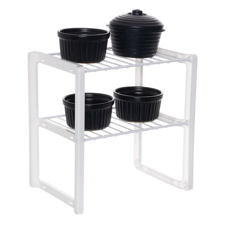 Organizador Estante Rack Objetos Cocina Alacena Ropero Metaltru Blanco