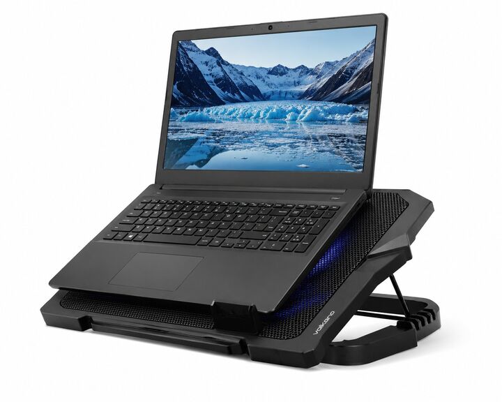 SOPORTE NOTEBOOK VOLKANO GLACIER NEGRO VK-20053-BK - Vista 3