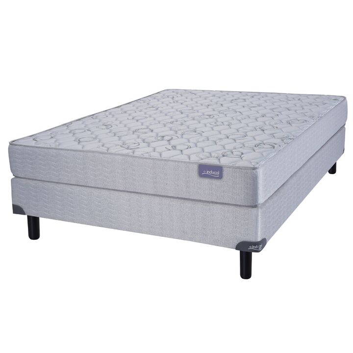 Colchon y Sommier Inducol Linea Dorada 2 Plazas 130x190x24 Espuma de Alta Densidad Firme - Vista 2