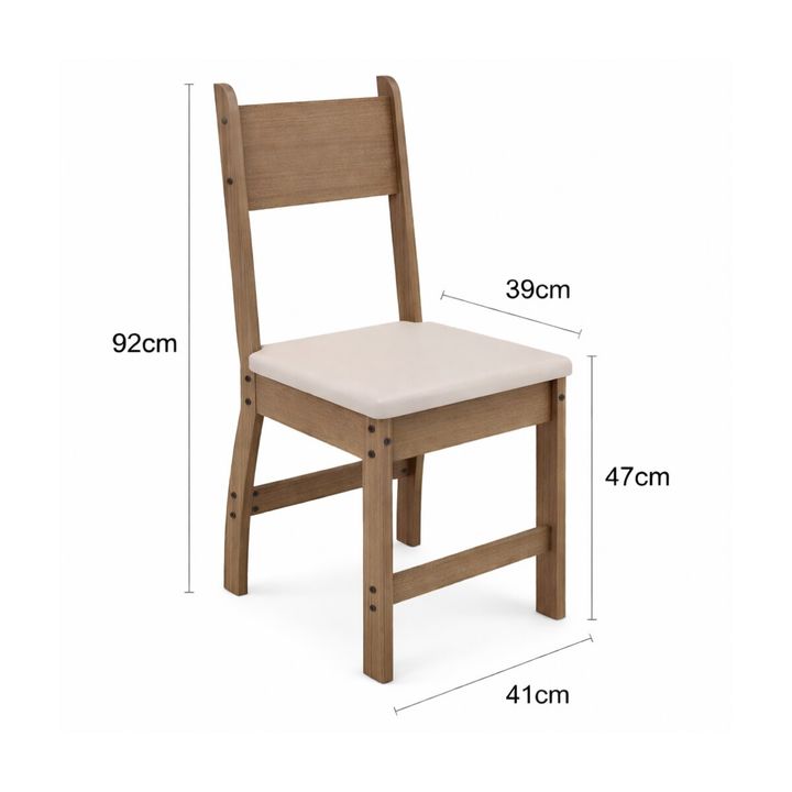 Sillas de Comedor X Milano Freijo UV Color Beige - Vista 4
