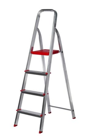 ESCALERA HOGAREÑA LUSQTOFF- 4 ESCALONES- ALUMINIO (ESL143-74)