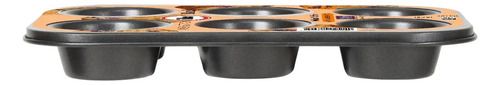 Bandeja Muffin Ilko 6 Cavidades Antiadherente Non Stick Negro - Vista 3