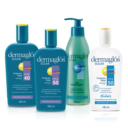 Dermaglós Kit Familiar De Protector Solar Fps 40 Y Fps 50
