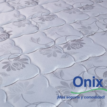 Colchon y Sommier Inducol Onix 1 Plaza 80x190 de Resortes Bonnell y Jackard
