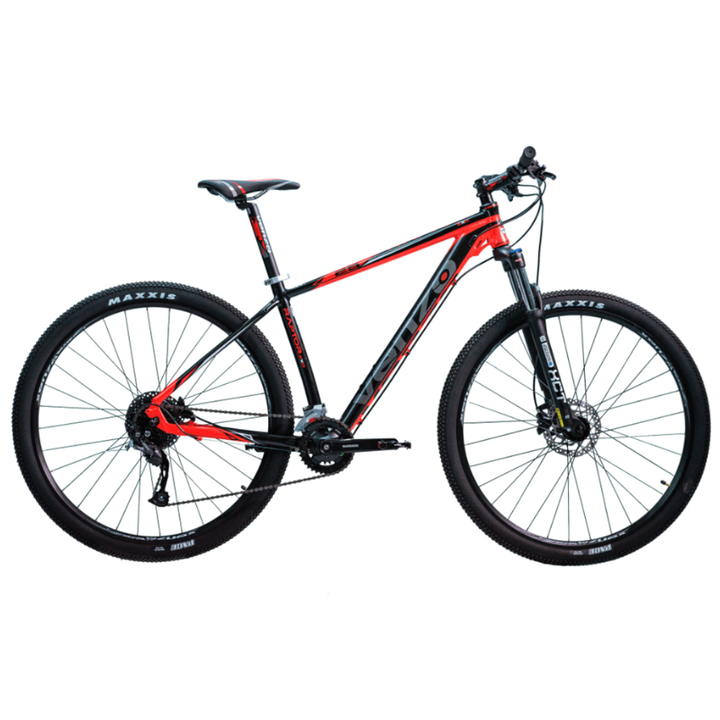 Bicicleta MTB Venzo Raptor 18V negro/rojo Disco Hidr. Talle M - Vista 1