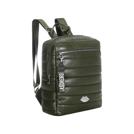 Mochila De Mujer Las Oreiro Urbana 13 Litros + Llavero color verde