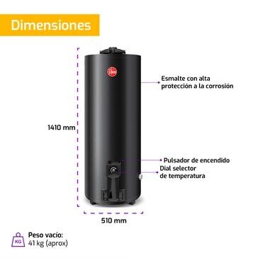 Termotanque a Gas Natural Rheem 120 Litros de Pie TGNP120RH