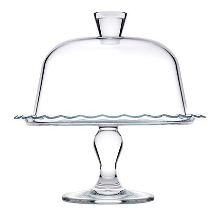 Plato Torta con Pie Campana Vidrio 26 cms Pasabahce Patisserie