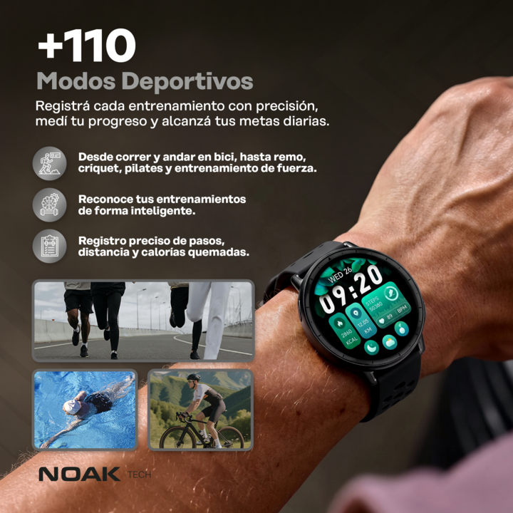 Smartwatch Noak S1 Active 1.32" Amoled 5ATM GPS - Vista 5