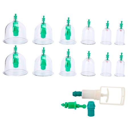 Set x 12 Ventosas de Vacío Gadnic MASSAG-V1N Pistola Aplicadora
