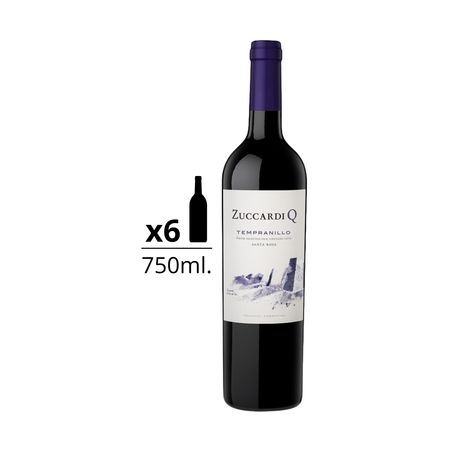 Vino Tinto Zuccardi Q Tempranillo Caja x 6