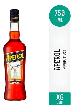 Aperitivo Aperol 750ml x 6 Unidades