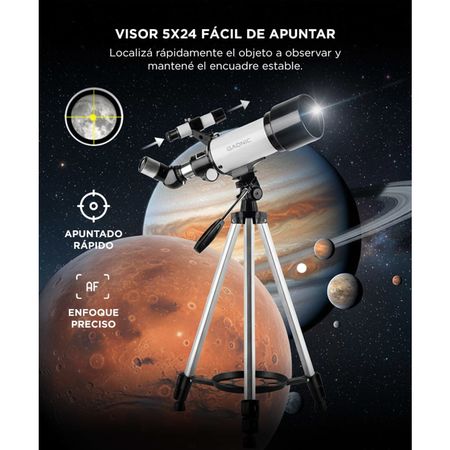Telescopio Reflector Gadnic Binoculares 400x70 Alta Calidad