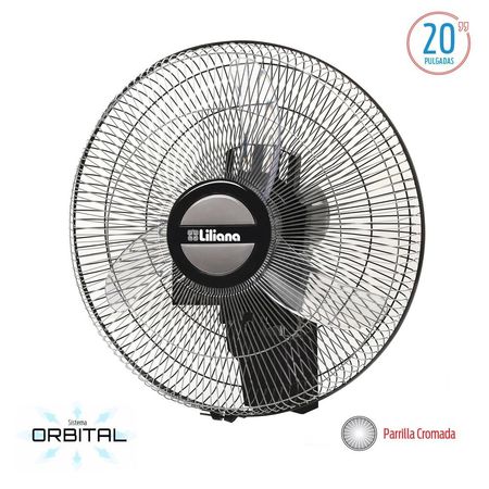 VENTILADOR LILIANA VWOC20 DE PARED 20 PULGADAS CROMADO ASPAS PLASTICAS