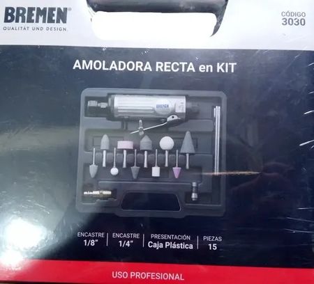 Tornito Neumático Bremen 1/4 Pulgada Kit con Accesorios