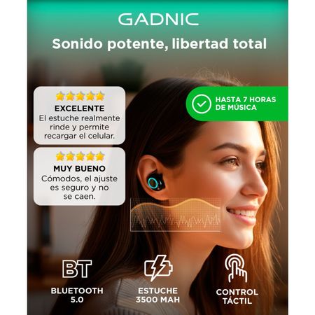 Auricular In Ear Gadnic AQUA S11 TWS Bluetooth