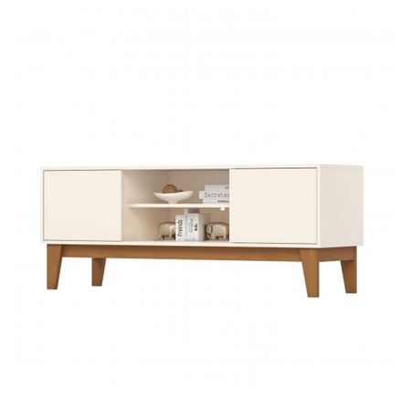 Rack Tv Henn S309-225 Alure 140Cm Blanco/Roble