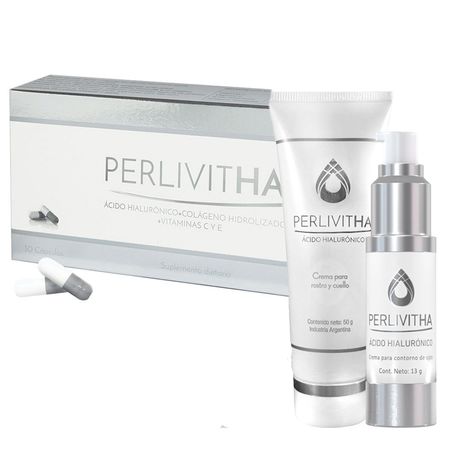 Set Perlivitha Antiedad Comprimidos x30 + Crema Rostro + Ojos